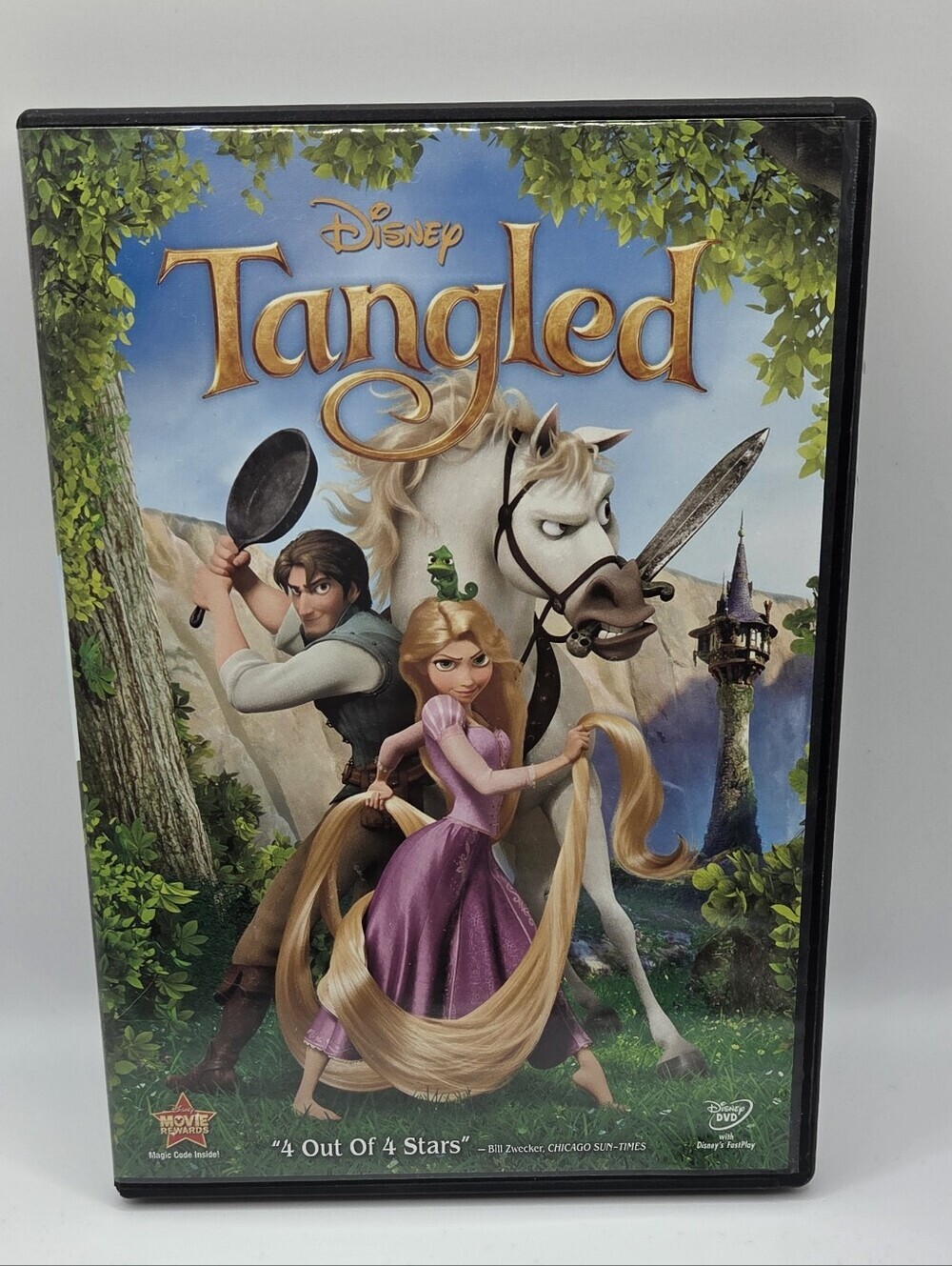 Disney Tangled DVD 2011 Kids Family Animated Movie Rapunzel Flynn Rider